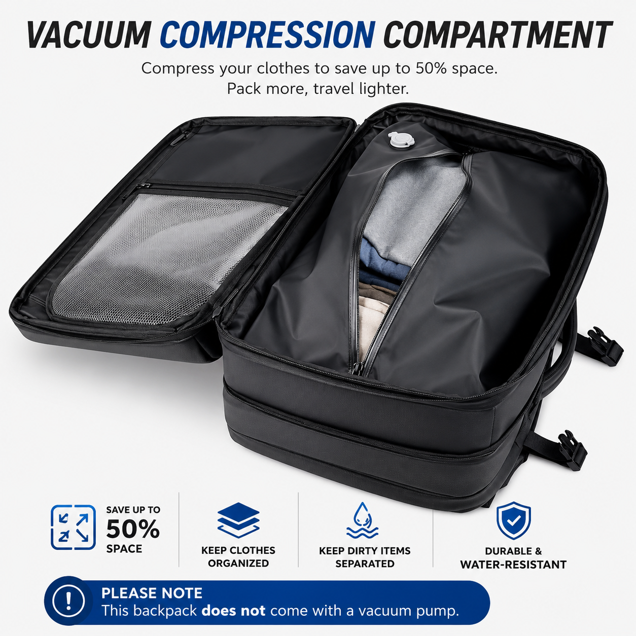 Vacuum Compression Backpack