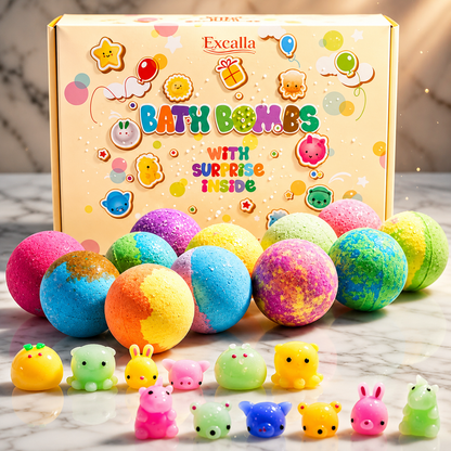 Bath Bombs for Kids with Toys