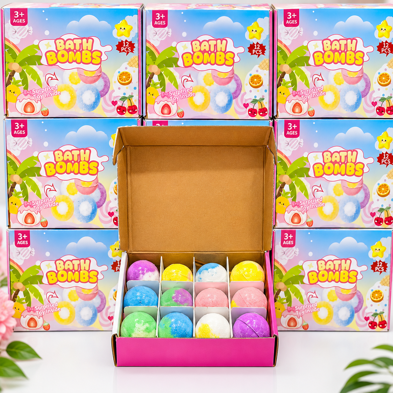 Bath Bombs for Kids with Toys