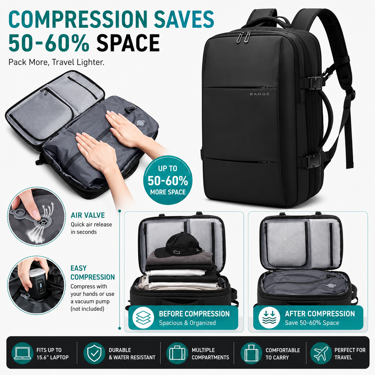 Vacuum Compression Backpack